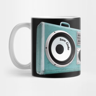 a radio 60s with sticker Sam Cooke Mug